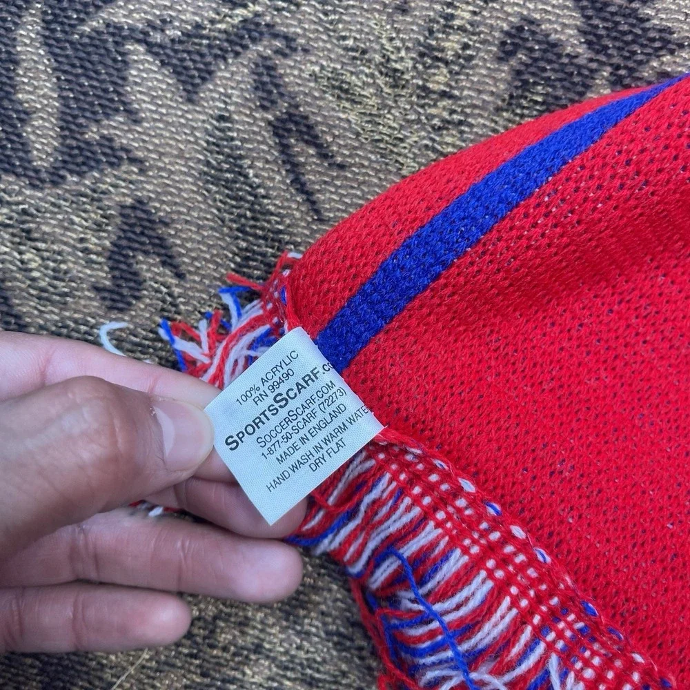 Cuba Soccer Football Scarf Licensed New Red Blue Double Sided New